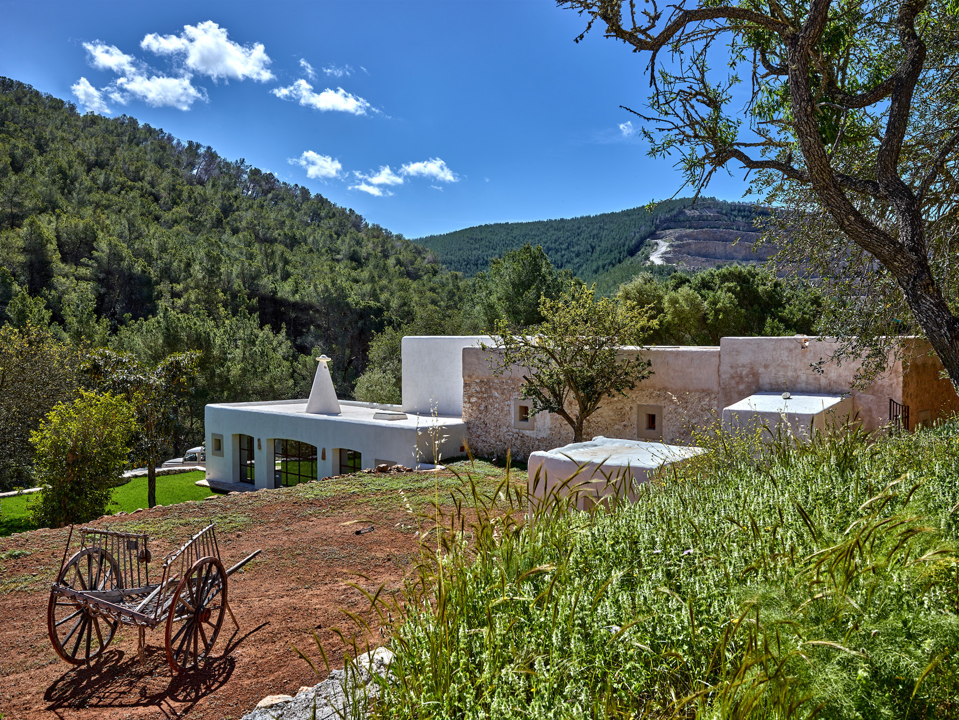 Resa Esatates for sale finca st rafael Ibiza modern 1 terrace and house.jpg